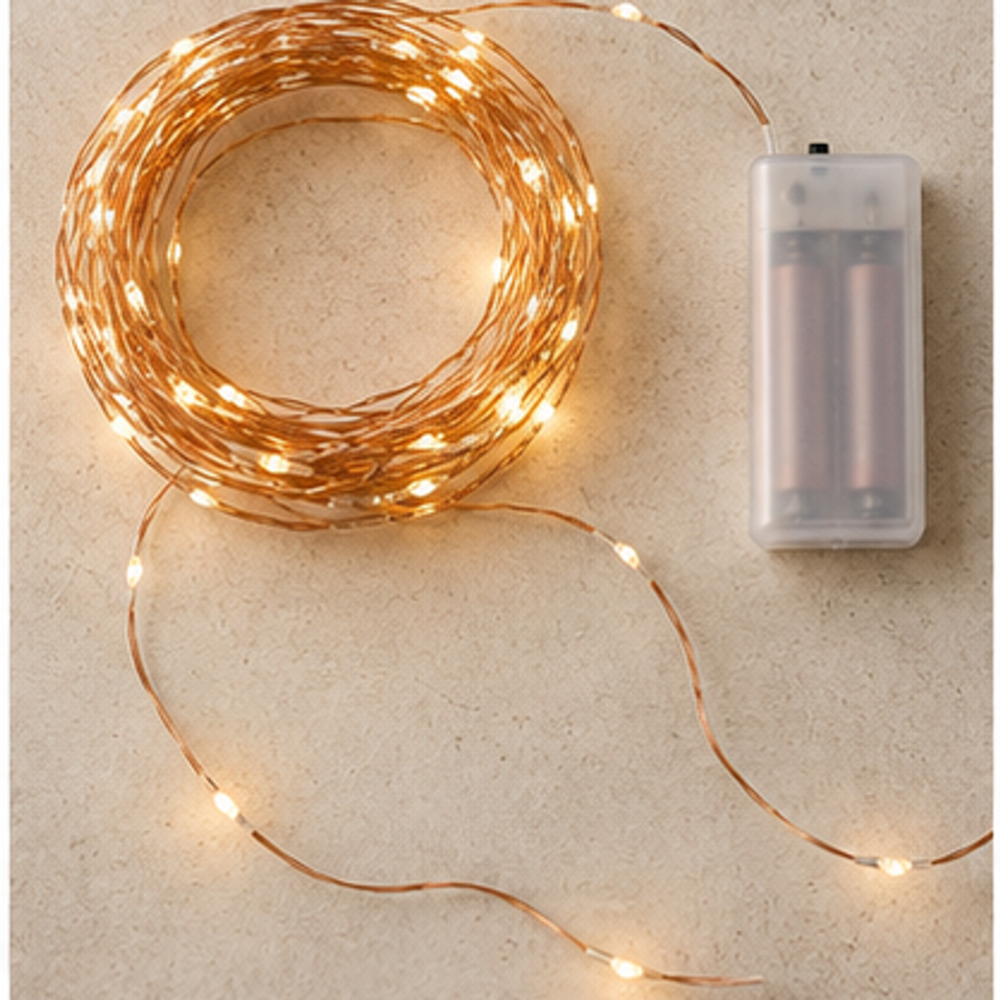 Warm LED String Light Set — overview