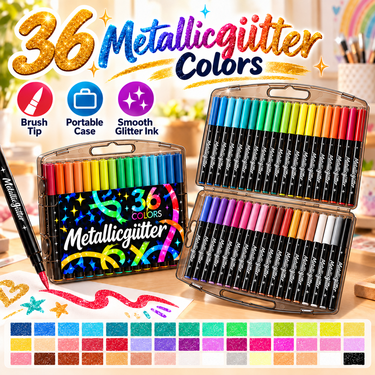 36-color/flowing light ink