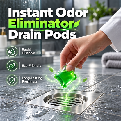 🔥 Bio-Enzyme Drain Freshener Capsules | Long-Lasting Freshness & Odor Control 🚿 30 PCS/Box