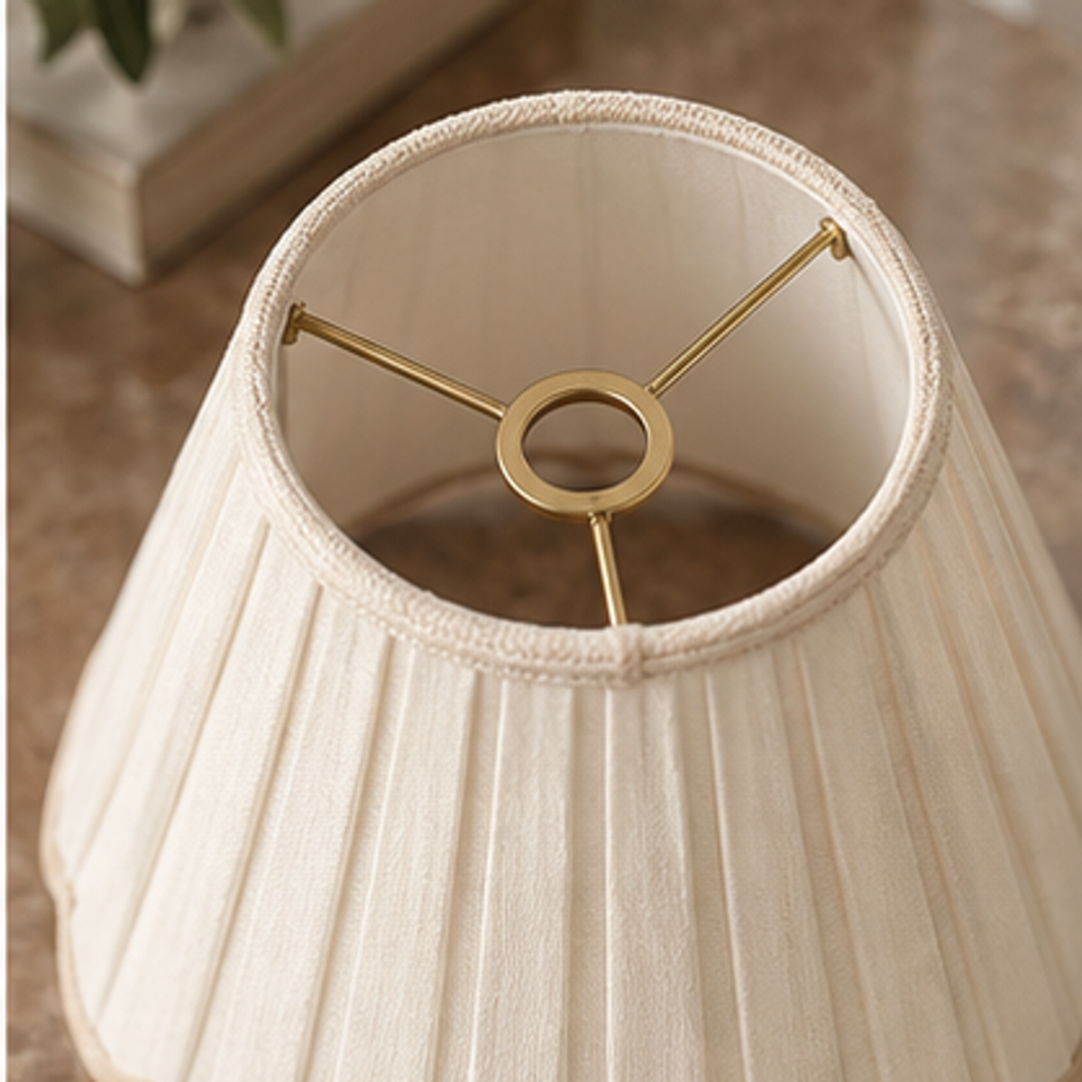 Pleated Table Lampshade — feature