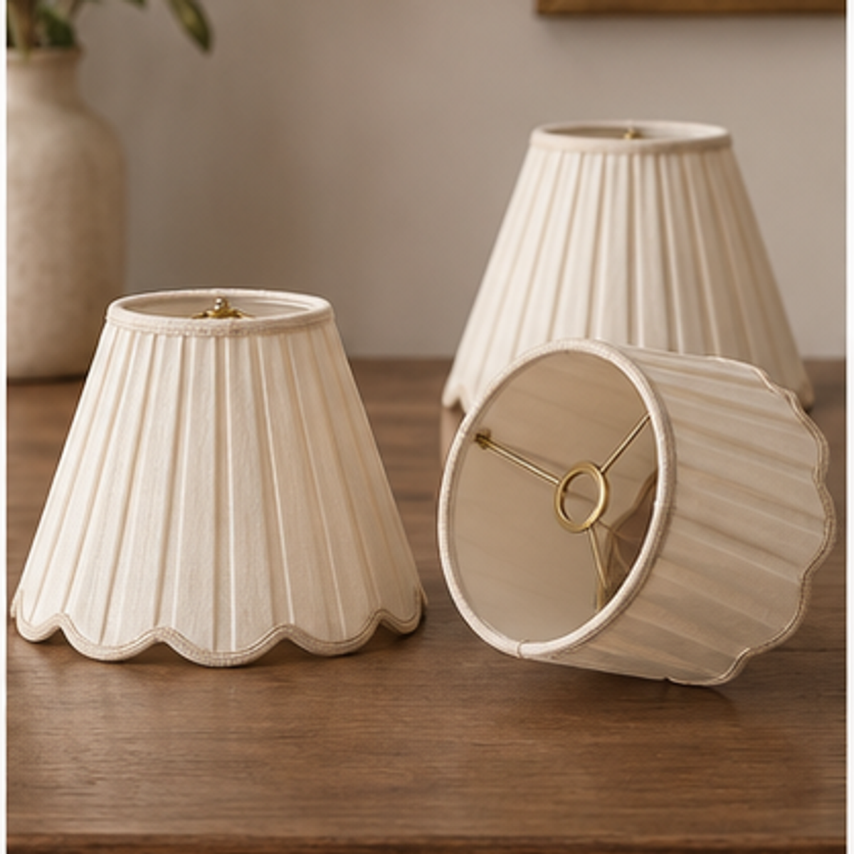 Pleated Table Lampshade — overview