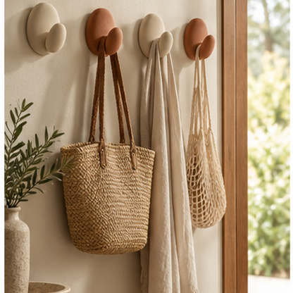 Sculptural Wall Hook Set — lifestyle