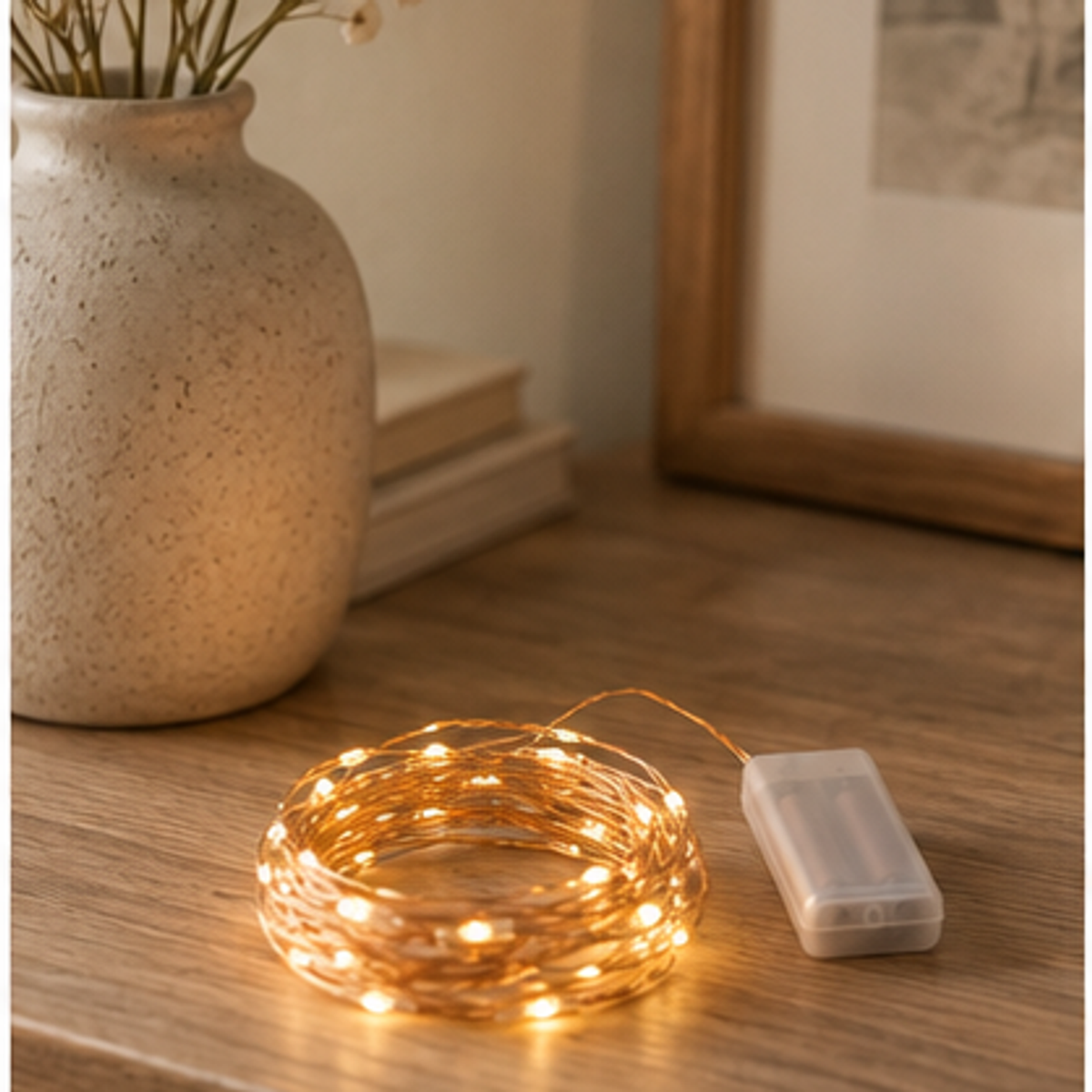 Warm LED String Light Set — lifestyle