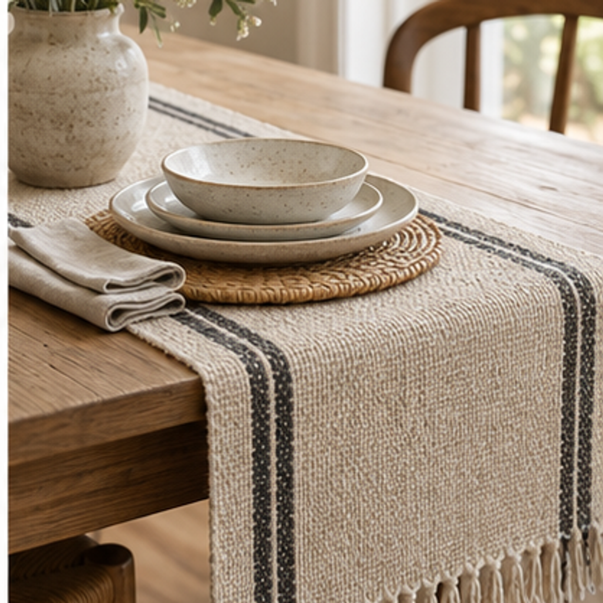 Woven Table Runner — feature